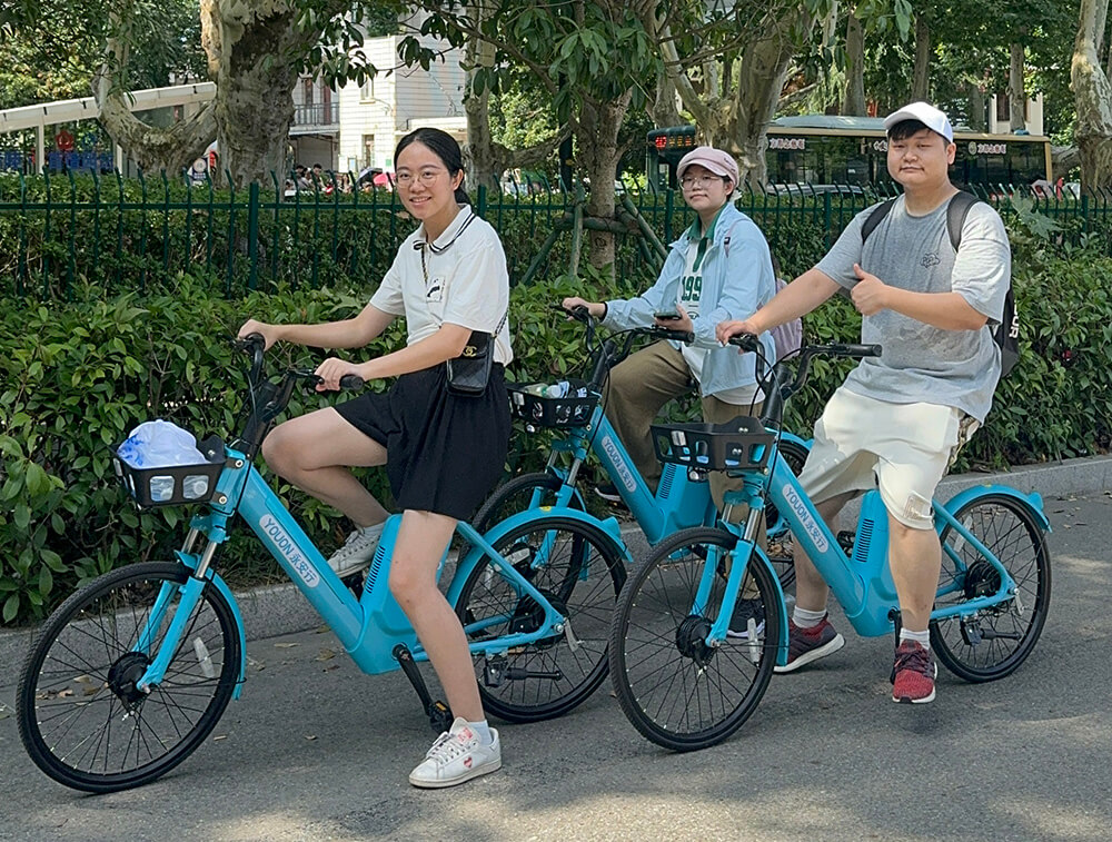250輛氫能自行車(chē)投身南京鐘山風(fēng)景區0